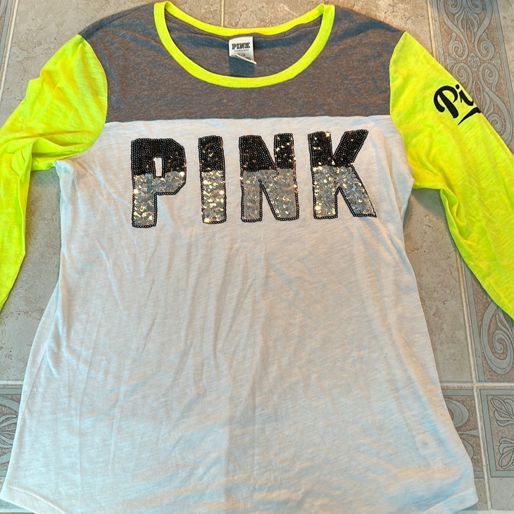 Pink Victoria secret quarter sleeve top
